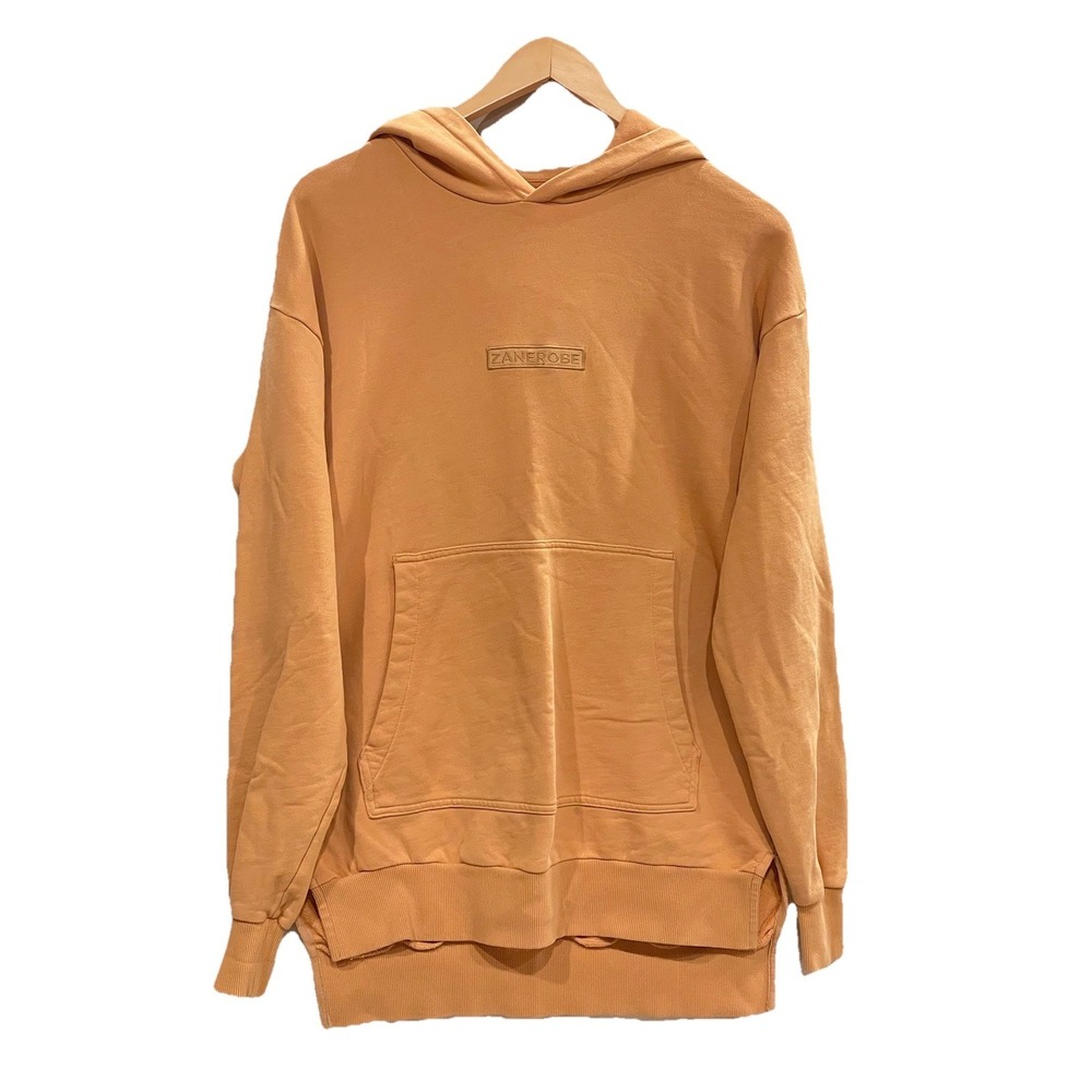 100% Cotton Hoodie TM‎ Rugger Hood Sweat Saffron Yellow ZANEROBE Size L ARGE